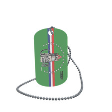 Dog Tag Flag Bunting Greene County Michigan Dog Tag Aluminium 30 x 50mm