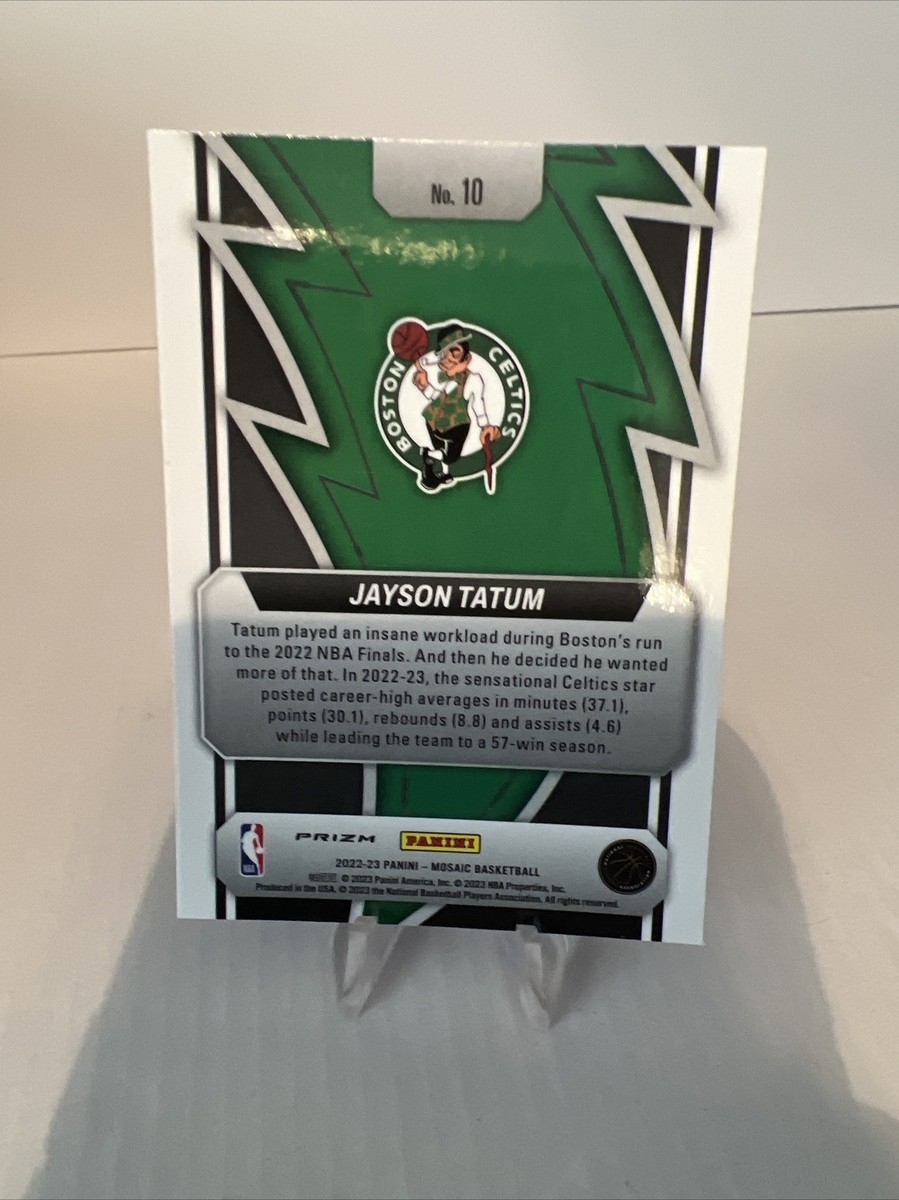 2022-23 Panini Mosaic Thunder Road Green Prizm Jayson Tatum