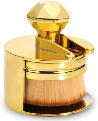 Round O Circle Puder Foundation Pinsel vergoldet weich hochwertig Make-up Werkzeug