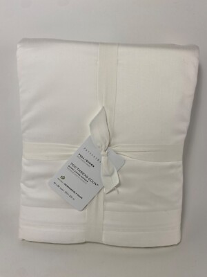 Pottery Barn 700 Thread Count Full/Queen White Duvet Cover NWT