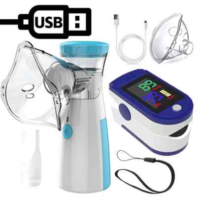 Portable Blood Oxygen Pulse Fingertip Nebulizer May Nebulizer