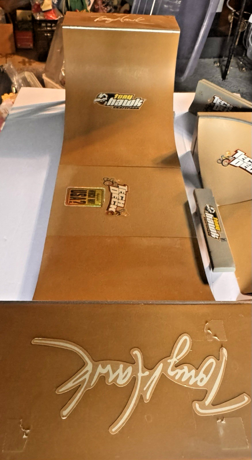 Tech Deck Tony Hawk Half Pipe lot 9 PIECES!  *Vintage 1998 