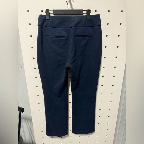 Express High Waisted Brushed Knit Pull-On Bootcut Pant Navy Size MP - Picture 5 of 7