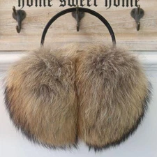 Lady Fluffy Ear Muffs Faux Rabbit Fur Earmuffs Plush Ear Warmers Cover Ear Muffs