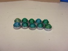 Screw On Green Pilot Light Lens Cover , Lot Of 10