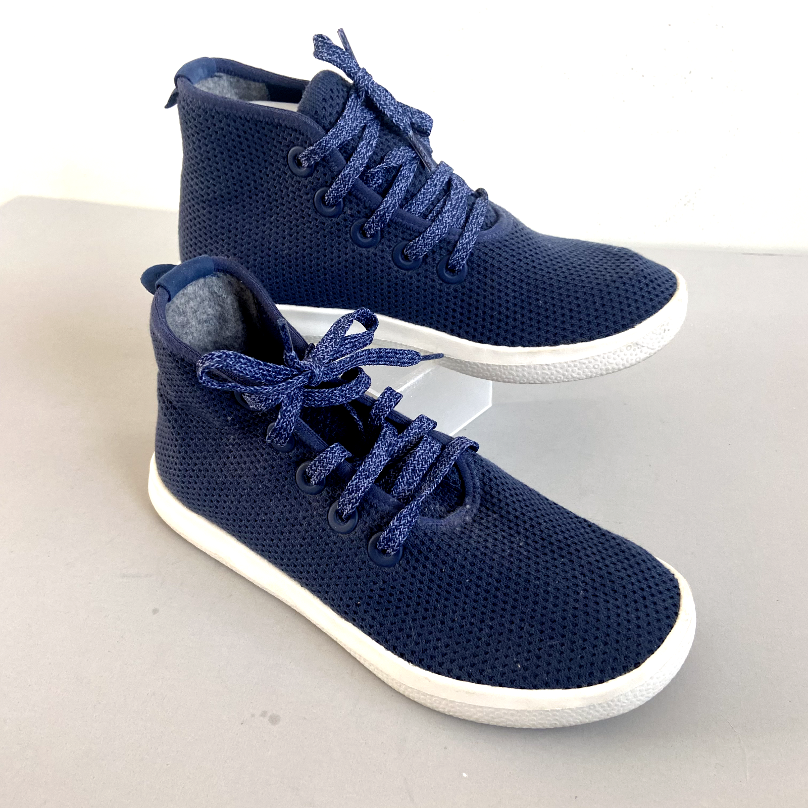 SAOLA Scarpe sneakers alte ALLBIRDS TT Tree Topper donna 7 blu suola bianca