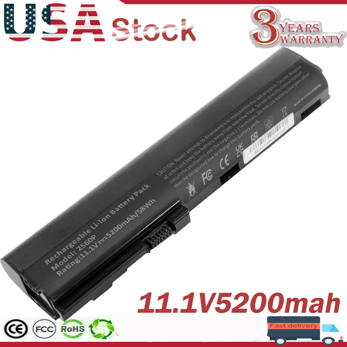 Batteria CMOS CR2032 Per HP EliteBook 2560p/2570p E ZBook 14 G2/15u G2 G3, 665733-001 - 2