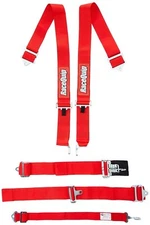 RaceQuip 711011 Red SFI 16.1 Latch and Link 5-Point Safety Harness Set with...