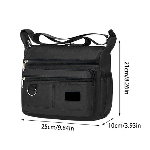 Men's Canvas Cross Body Bag Messenger Shoulder Book Bags School Handbag Messenge - Picture 2 of 16
