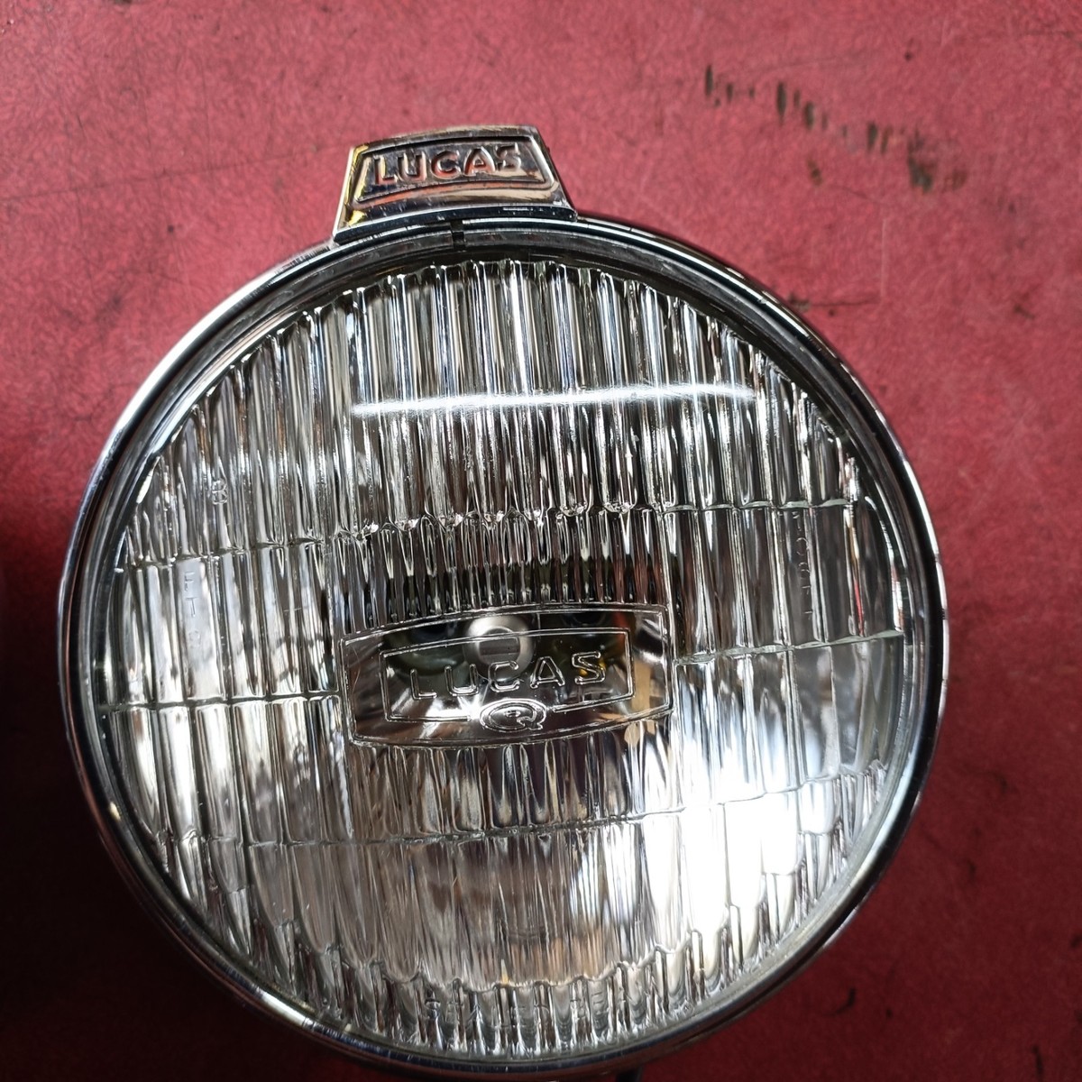 LUCAS FT/LR6/9 CHROME SEALED BEAM SPOT & FOG LAMPS VGC TESTED AND