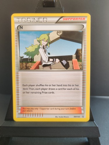 Pokémon TCG N Black Star Promo BW100 Trainer Supporter Card - LP Condition