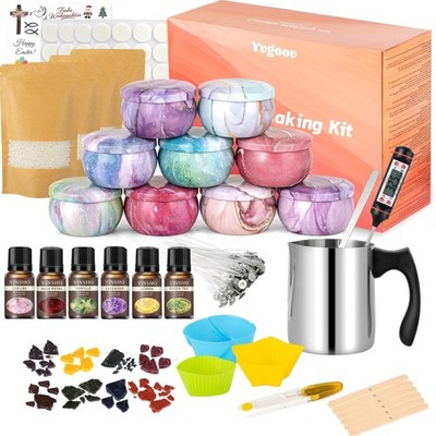 Kerzen Set DIY Gießen Bastelset Duftwachs Kerzengeschenk Anfänger