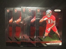 Davis, Carlton - 2018 Prizm Football - 6 Card Lot