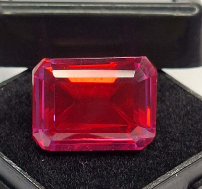 Pitambari Sapphire Bi-Color 20-22 Ct Emerald Cut Loose Natural Gemstone RK948