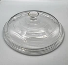 PYREX  Corning Clear Glass Replacement Lid #14  7 1/2” ID 8 1/4” OD