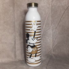 Disney Mickey Mouse Stainless Steel Retro Tumbler with Lid Gold  White