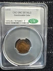 1898 indian head penny CAC UNC Details. No Reserve !!