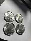 1964  Kennedy Half Dollars Lot Of 4 90% Silver  Fresh & Clean Bright Minty  BOOM