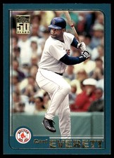 Carl Everett 2001 Topps #221 Boston Red Sox MLB READ FREE SHIPPING AutographDen