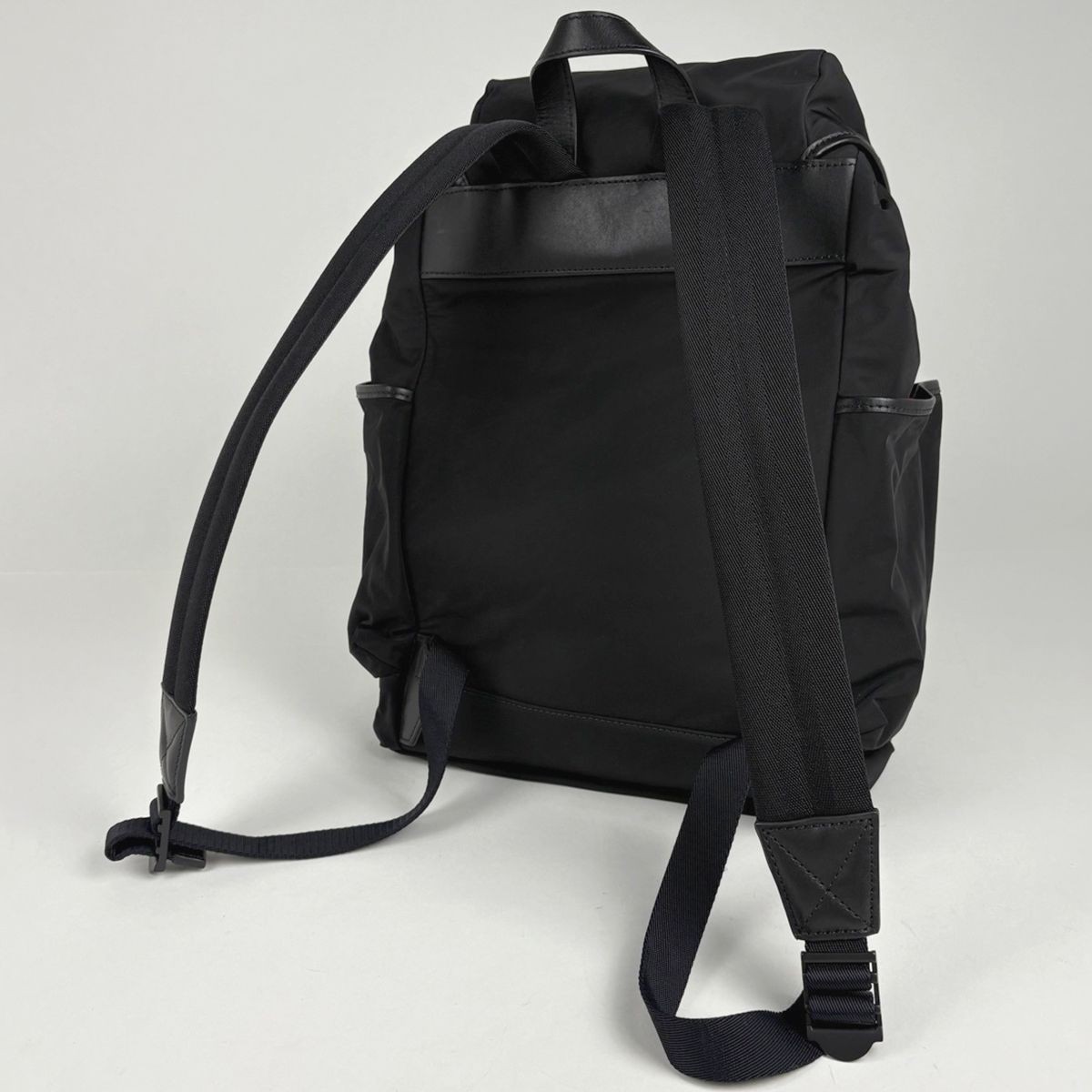 Burberry Logo Rucksack Backpack Polyester Black 2… - image 2