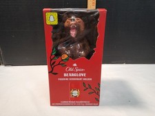 OLD SPICE BEARGLOVE FIGURINE DEODORANT HOLDER BEAR W/ 1 STICK NEW IN BOX Opened