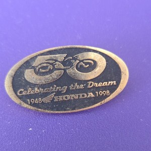 Honda 50th Anniversary "Celebrating the Dream" 1948-1998 Pinback Lapel Pin