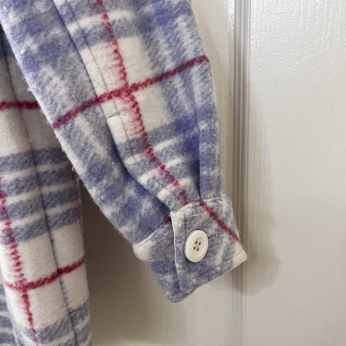 Hanna Andersson Faux Wool Felt Plaid Shirt Jacket Shacket Girls Size 100 US 4 - Picture 16 of 17