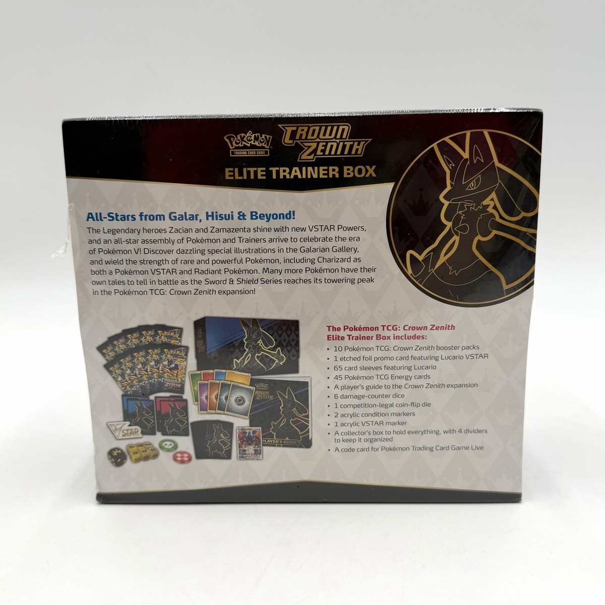 ポケモンカードゲーム Crown Zenith ETB Elite Trainer Box Pokemon: Crown Zenith - Elite Trainer Box - Game Nerdz