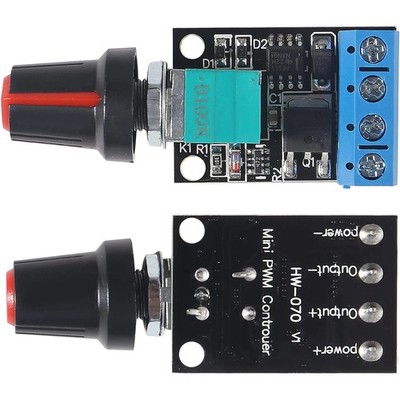 2er Set PWM Motorregler Drehzahl Regler Speed Controller 12V  10A | Stufenlos