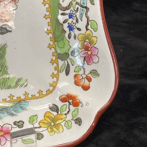 Lot of Two Spode Waring Willow Oxford Street Pheasant Square Serving Plate R8 - Picture 9 of 23