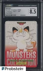 1996 VINTAGE Pokemon Bandai Carddass Red Card Meowth CGC 8.5 NM-MT+