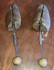 Vintage Adjustable Pair Wood Shoe Tree Stretchers Marked 3 Fits 5-8