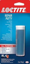 Loctite Epoxy Multi Purpose Repair Putty , 2 Single 2 Oz Cylinder, Light Blue