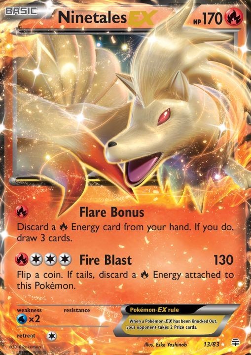 Ninetales-EX - 13/83 - Holo Rare ex - XY Generations #13/83 Pokemon TCG