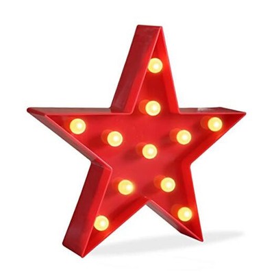  Marquee Light Star Shaped LED plastic Sign-Lighted Marquee STAR Sign Wall 