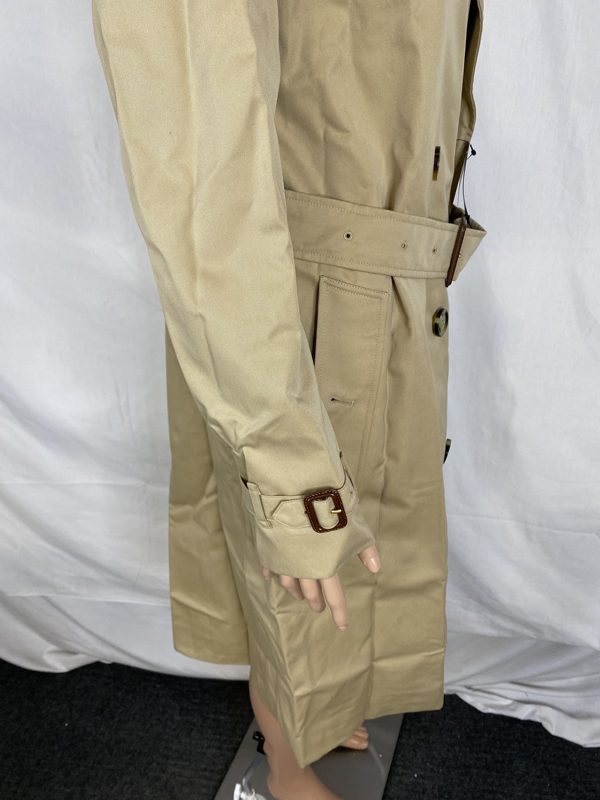 Burberry Womens Long Kensington Heritage Trench Coat Size 8 Beige thumbnail 19