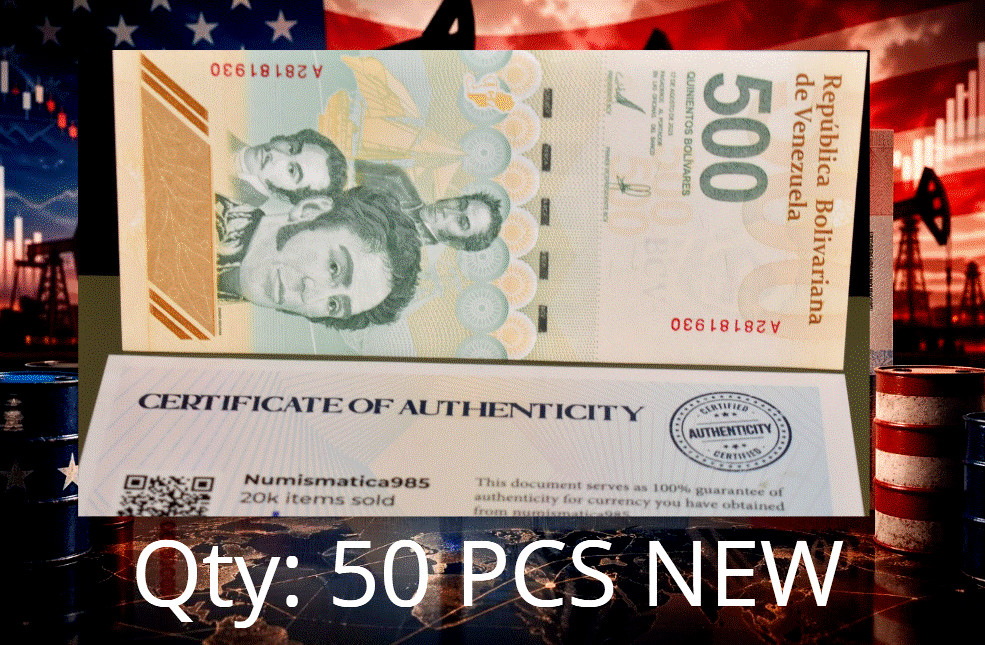 50 NEW W/COA Hot sale VENEZUELA 500 DIGITALES 500 Million SERIES
