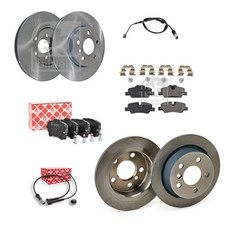 FEBI Bremsenset Bremsscheiben +Beläge Vorne Hinten Hinten links Hinten rechts