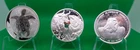 World Bullion 3 Silver Coin Lot: 1 oz NIUE, Congo, Tokelau .999