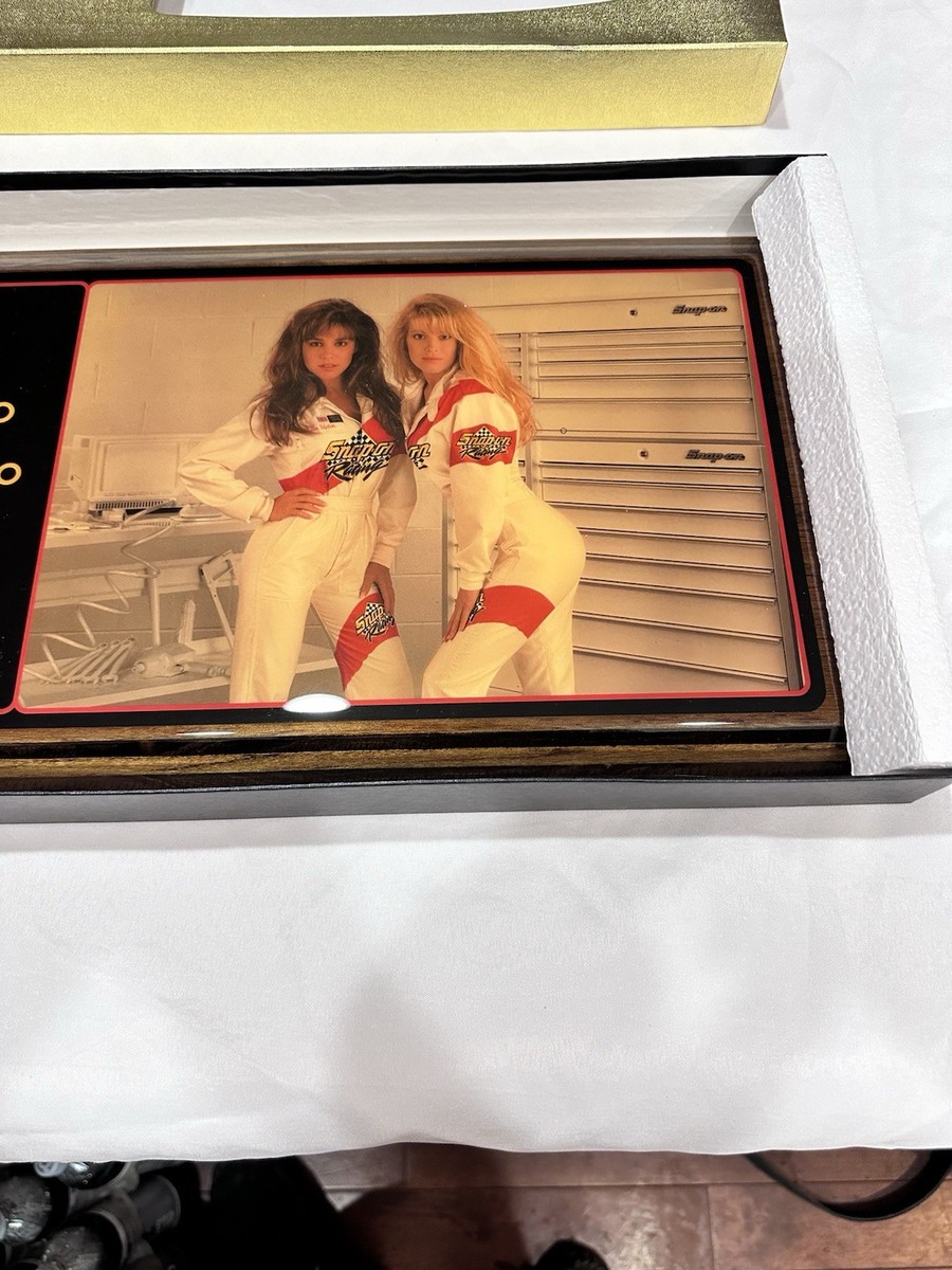 Vintage SNAP-ON Tools Girls Clock Snap On Racing Girls Wall