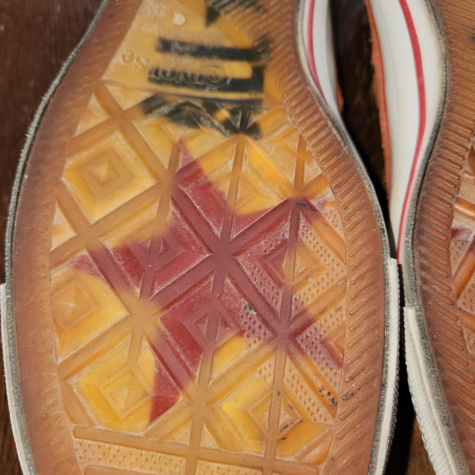 Converse Chuck Taylor Orange Suede Slip On Sneakers Mens 9.5 Womens 11.5 thumbnail 12