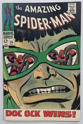 THE AMAZING SPIDER-MAN #55 COMIC BOOK (MARVEL,1967) SILVER AGE 7.0 FN/VF