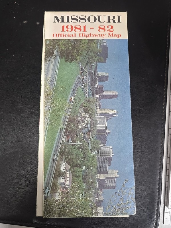 1981-82 Official State Issue Road Map Of Missouri
