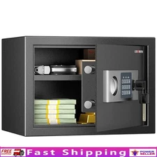 0.6 Cu Ft Safe Box Digital Security Money Jewelry Documents Guns Home Office New