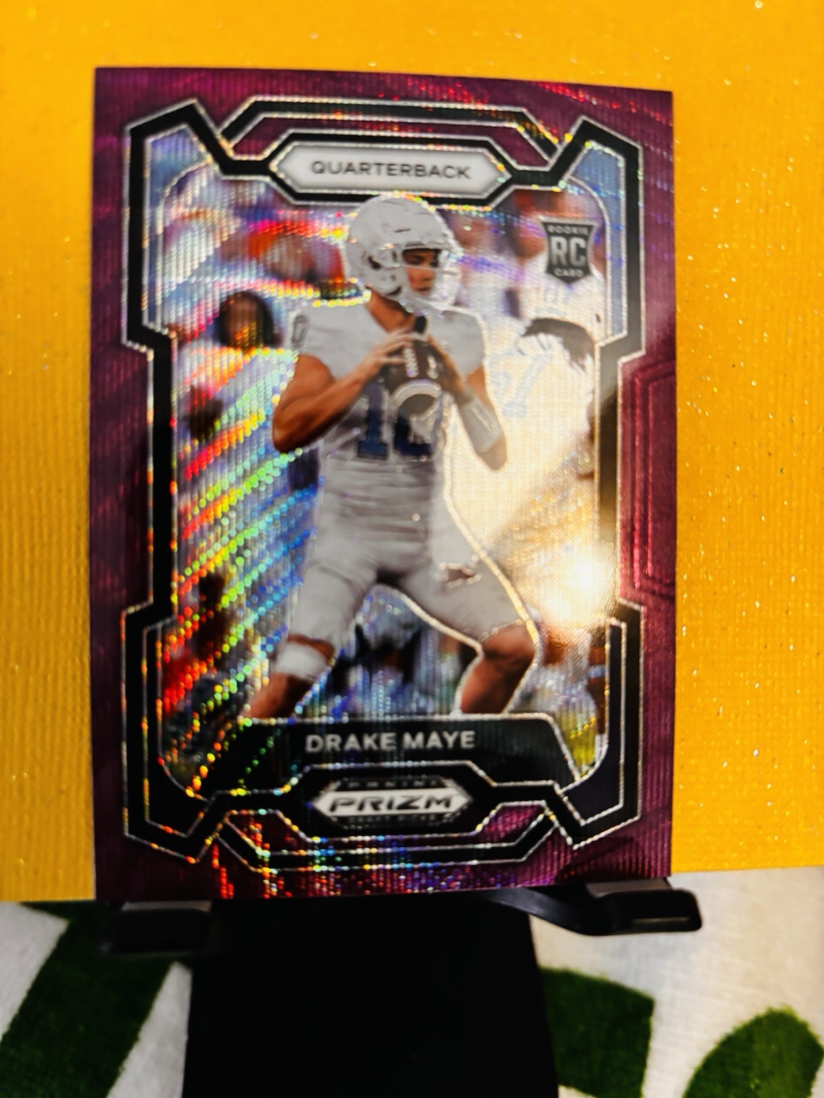 2024 Panini Prizm Draft Picks - Drake Maye #103 Purple Wave Prizm (RC)