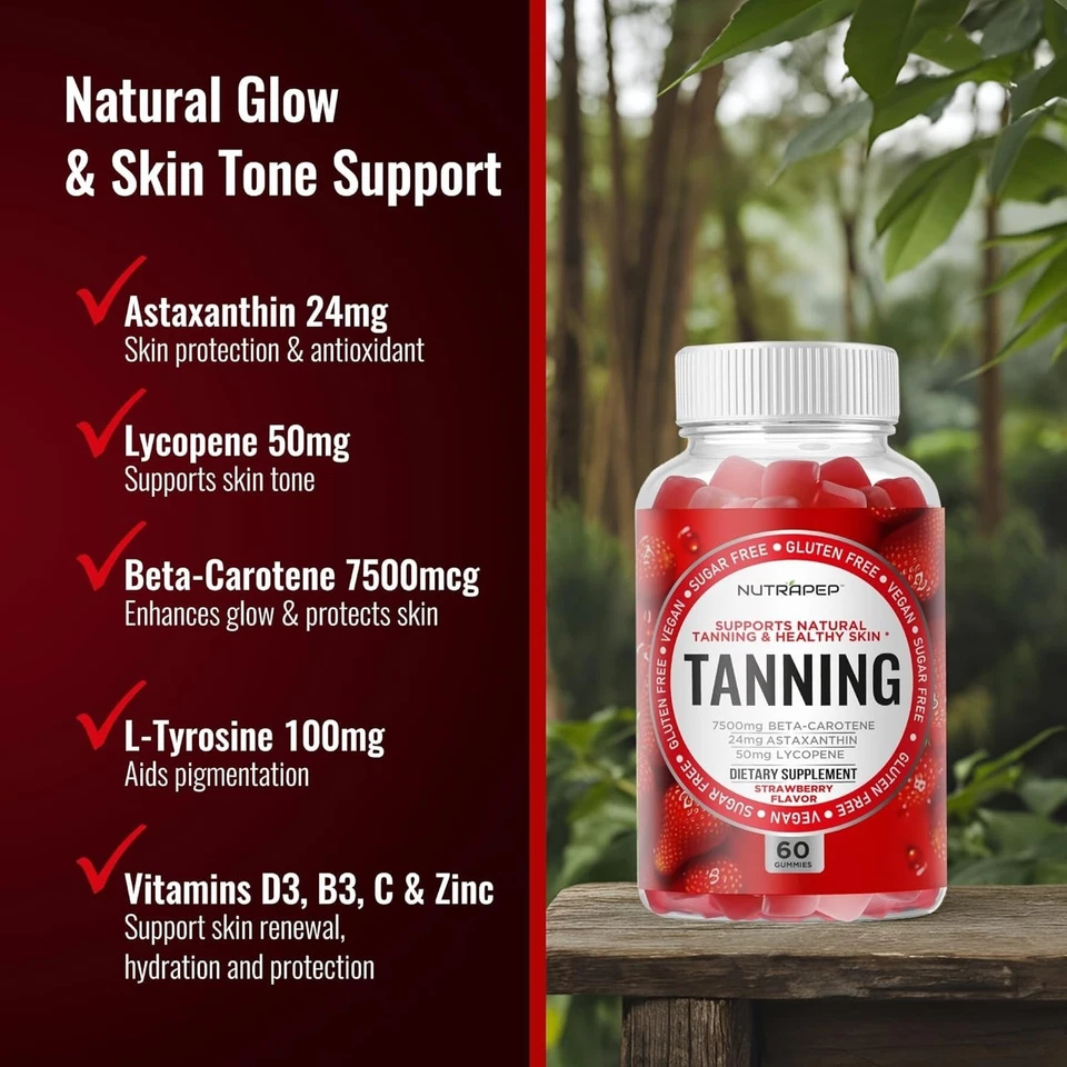 Веганские жевательные резинки для загара — светящиеся жевательные резинки без сахара для женщин - Изображение 4 из 4