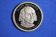 ESTATE FIND 2007 - PROOF JAMES MADISON Presidential Dollar #K57409