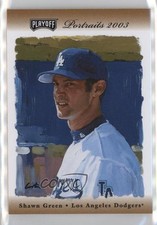 2003 Playoff Portraits Bronze Materials 34/100 Shawn Green #26 11z5