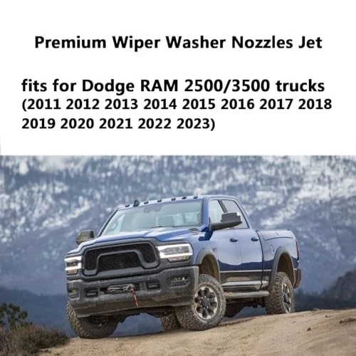 2PCS 4805742AC Windshield Washer Nozzles Kit for Dodge RAM 1500 2500 3500 - Image 4 of 4