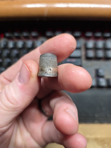 Vintage Thimble Marked STERLING Size 9 Marked